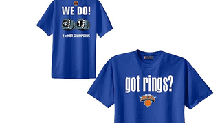 "Got Rings?" T-Shirt Reminds Knicks Fans That Their Team Has Been Bad For Almost 40 Years